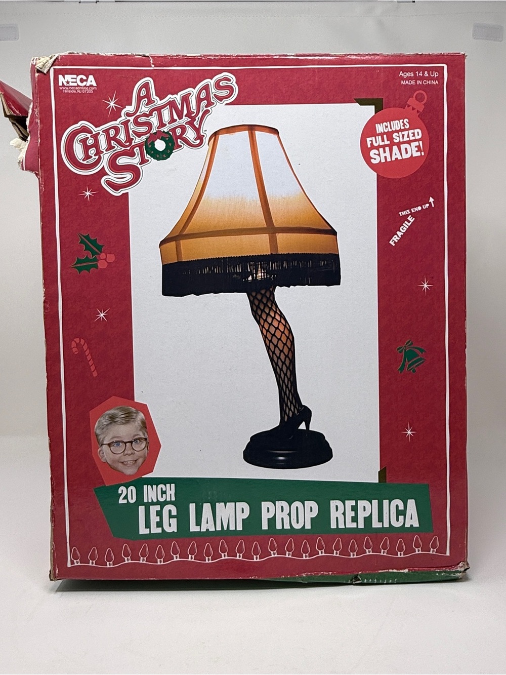 NWT A Christmas Story 20 Inch Leg Lamp Prop Replica Full Sized Shade